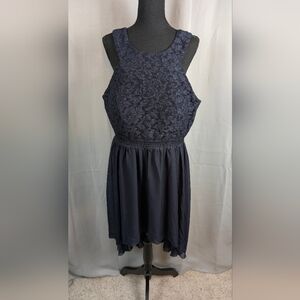 Speechless Navy Lace Mini Dress